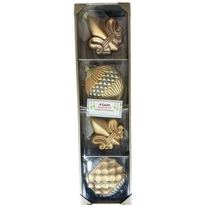 NEW 4-Count Shatterproof Jumbo Ornaments